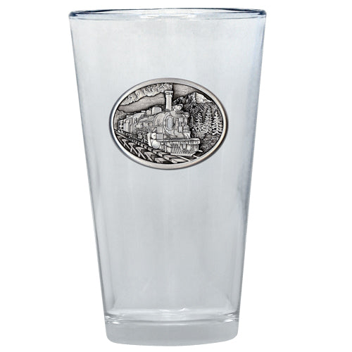 Train Pint Glass
